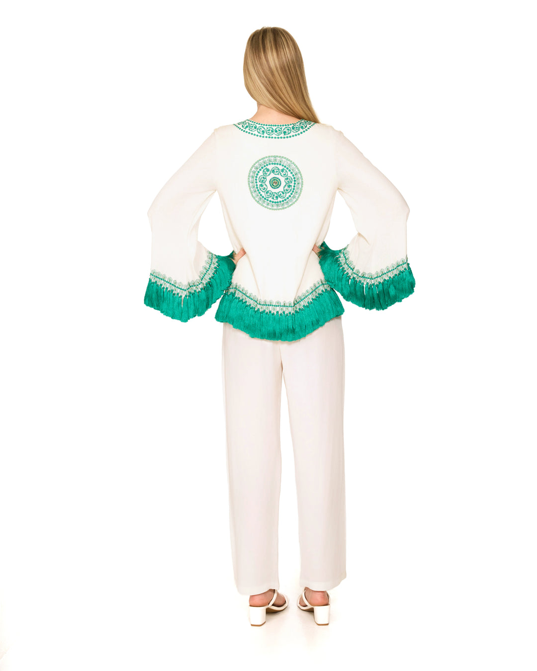 Latifolia Embellished Top