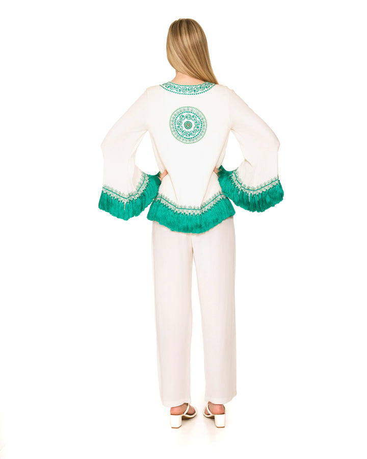 Latifolia Embellished Top