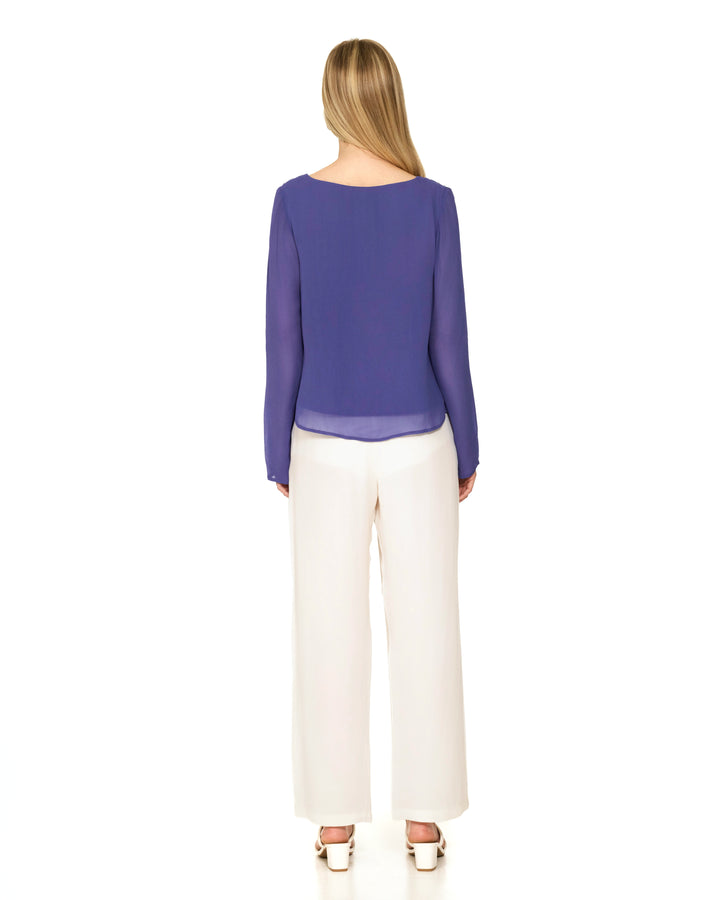 Crassula Blue Embellished Top