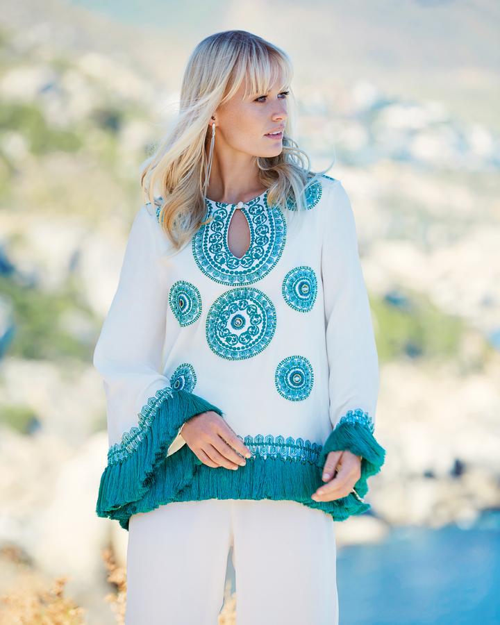 Latifolia Embellished Top