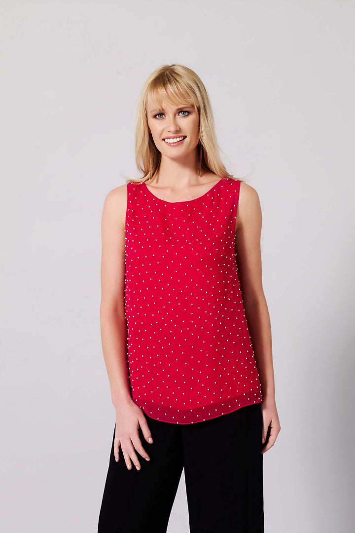 Planifolia Embellished Viscose Top