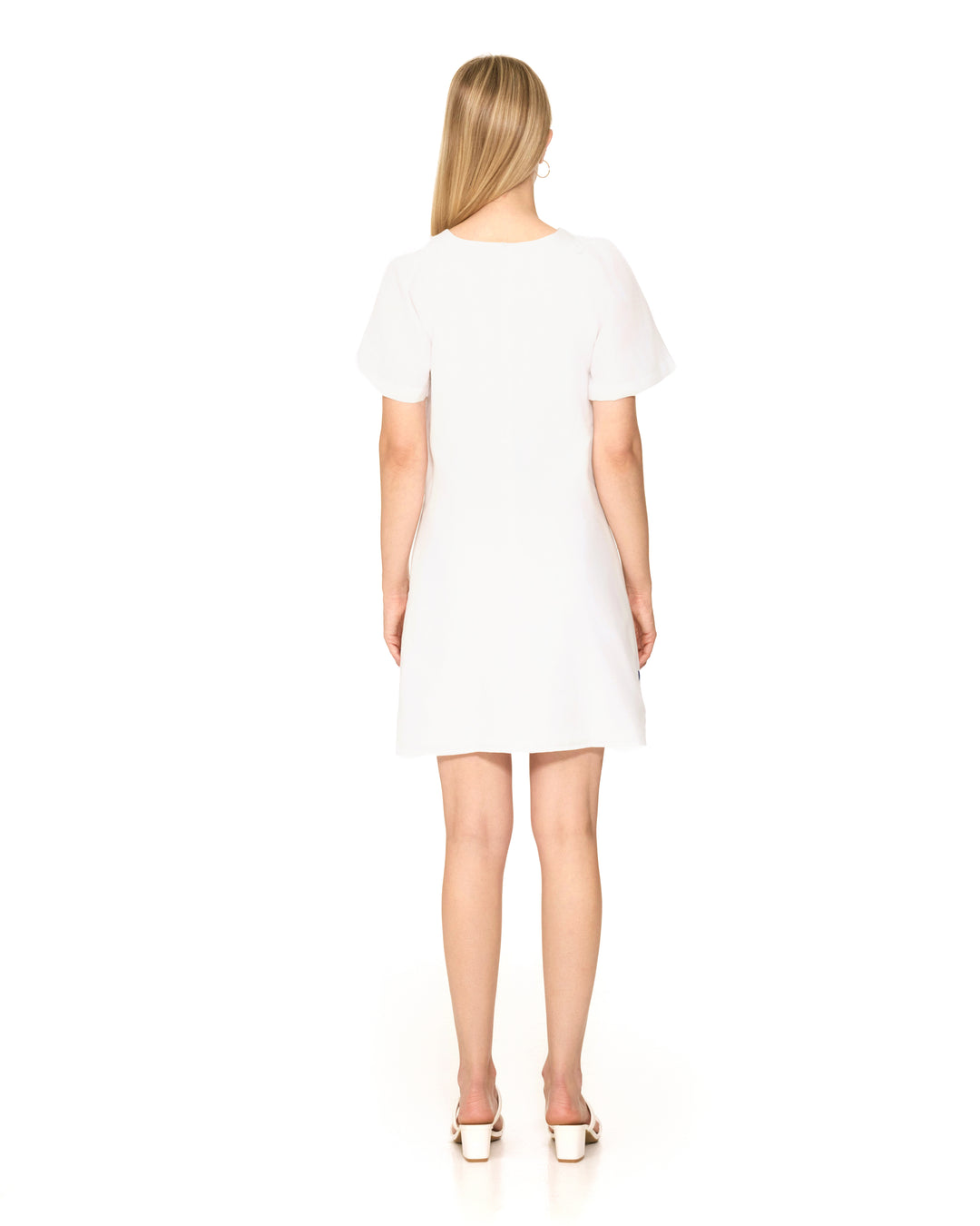 Galpinii White Embroidered Shift Dress