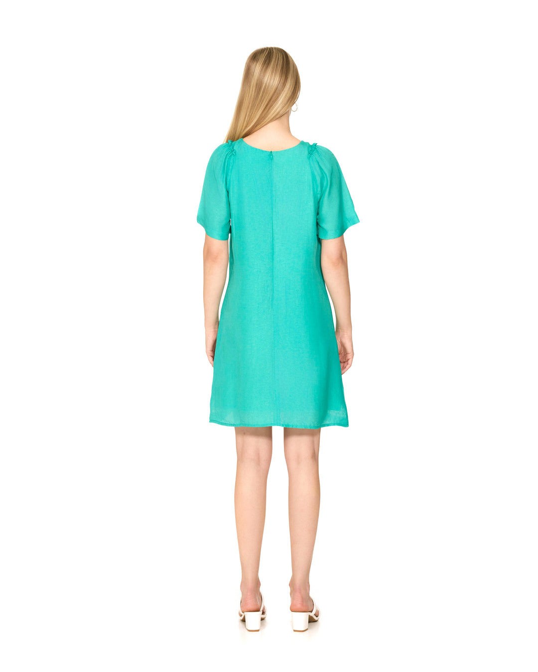 Galpinii Green Embroidered Shift Dress