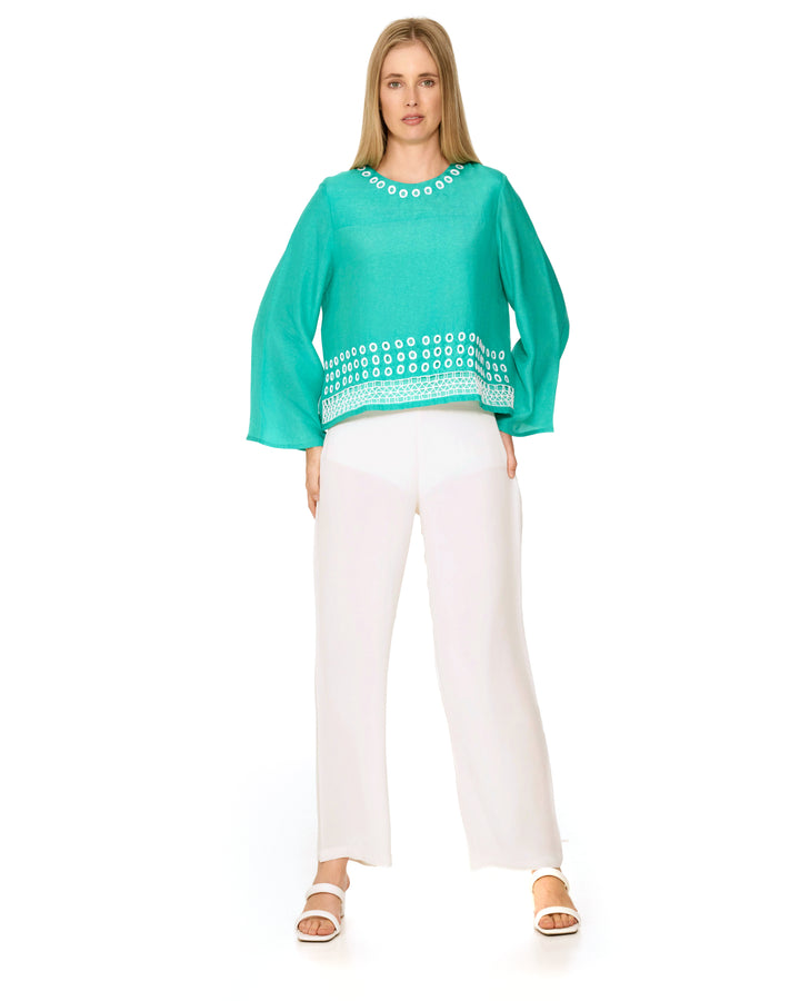 Pillansii Embroidered Top